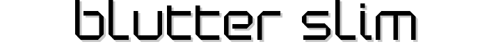 Blutter Slim font